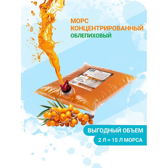 ПП ЗОЖ ПРОДУКТ Морс сироп сок концентрированный ягодный натуральный 2 л ...