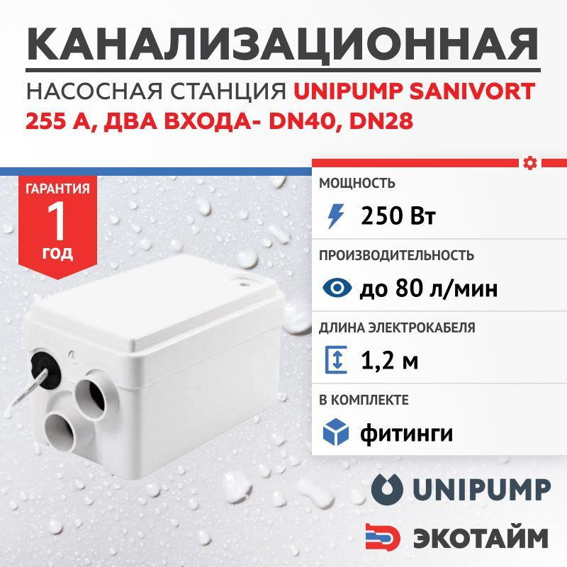 Канализационная Насосная Станция Unipump Sanivort 600 Купить