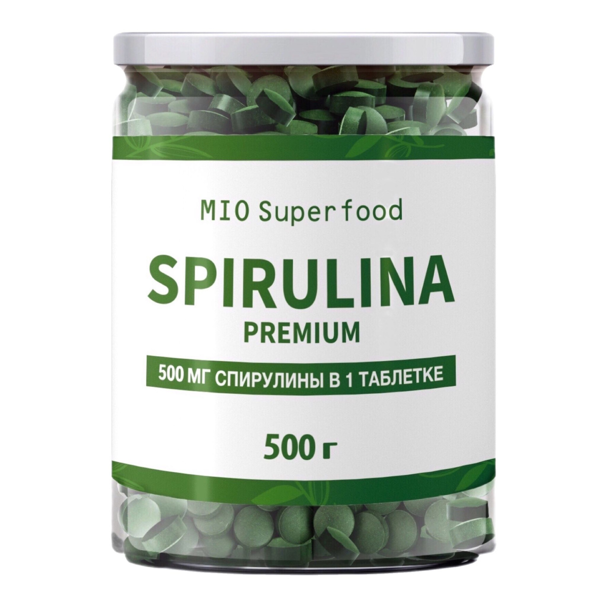 Спирулина PREMIUM КАЧЕСТВО Miosuperfood (500г.) 1000 таб. по 500 мг ...