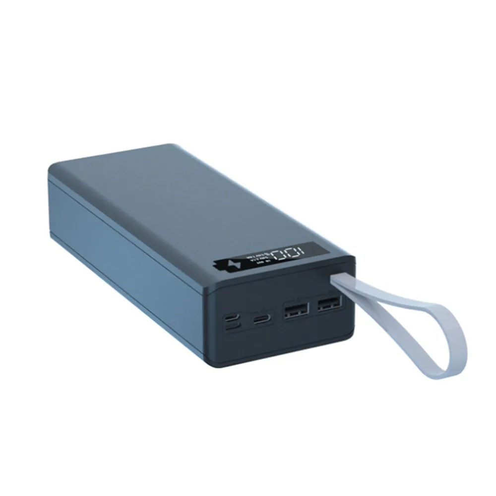 Блок питания Power Bank Зарядное устройство без аккумулятора Съемный ЖК-дисплей 16X18650 Корпус Shell, черный, 16x18650