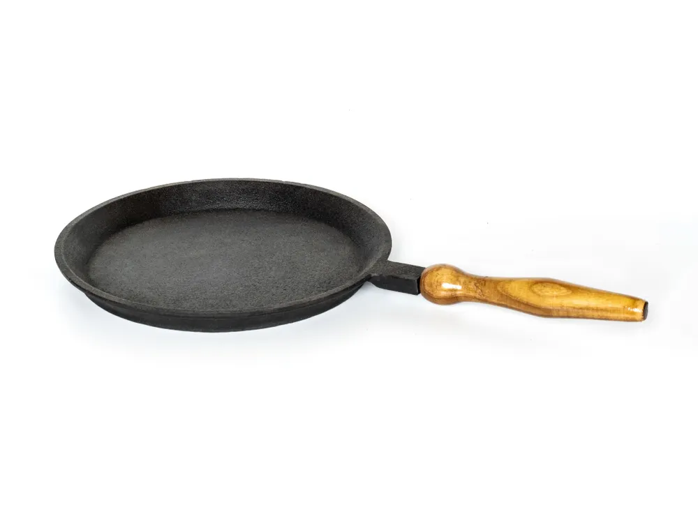 Сковорода блинная 22 см, чугунная, со съемной ручкой #8