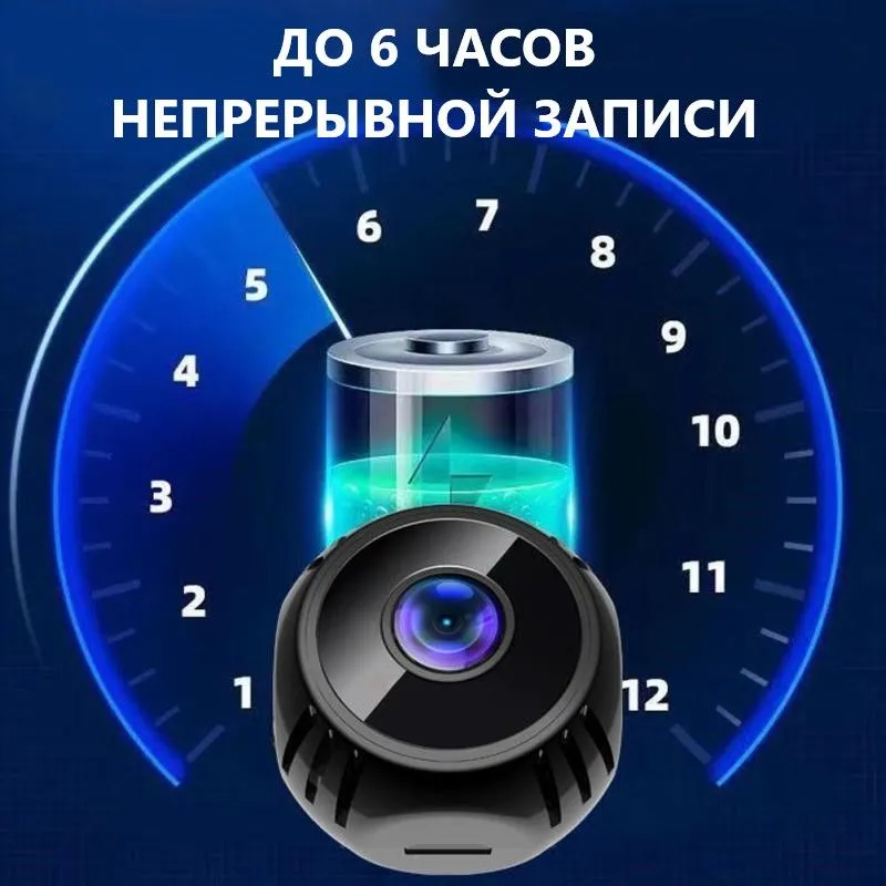 Беспроводная мини-камера магнит Wi-Fi W8 FullHD 1080p, вариант, фото 6
