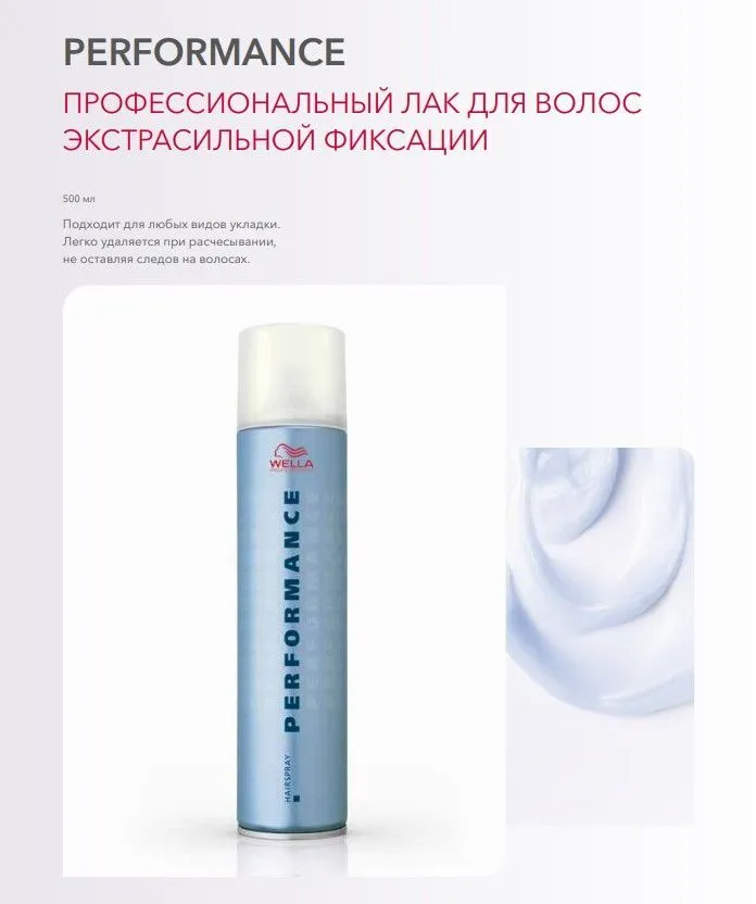 Wella Professionals Performance лак для волос сильной фиксации 500 мл, 500 мл, фото 3