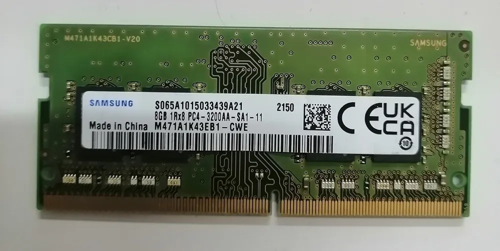 Оперативная память Модуль оперативной памяти SODIMM DDR4 SАМSUNG M471A1K43EB1-CWE 8Гб 3200MHz 1x8 ГБ (M471A1K43EB1-CWE)