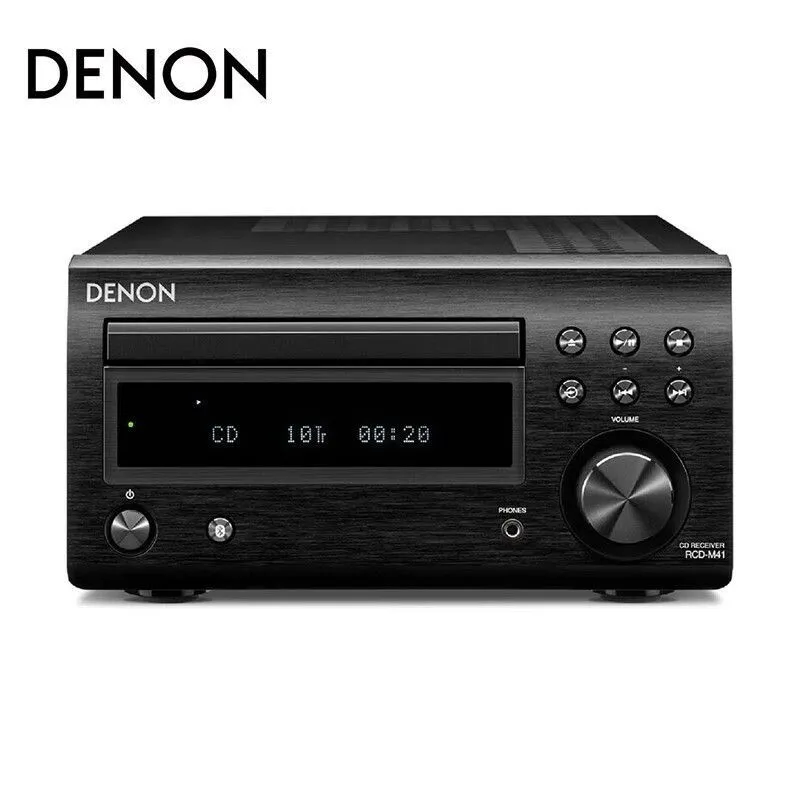 CD-проигрыватель комбинированный усилитель мощности DENON RCD-M41 CD поддерживает Bluetooth /внешний сабвуфер/черный, черный