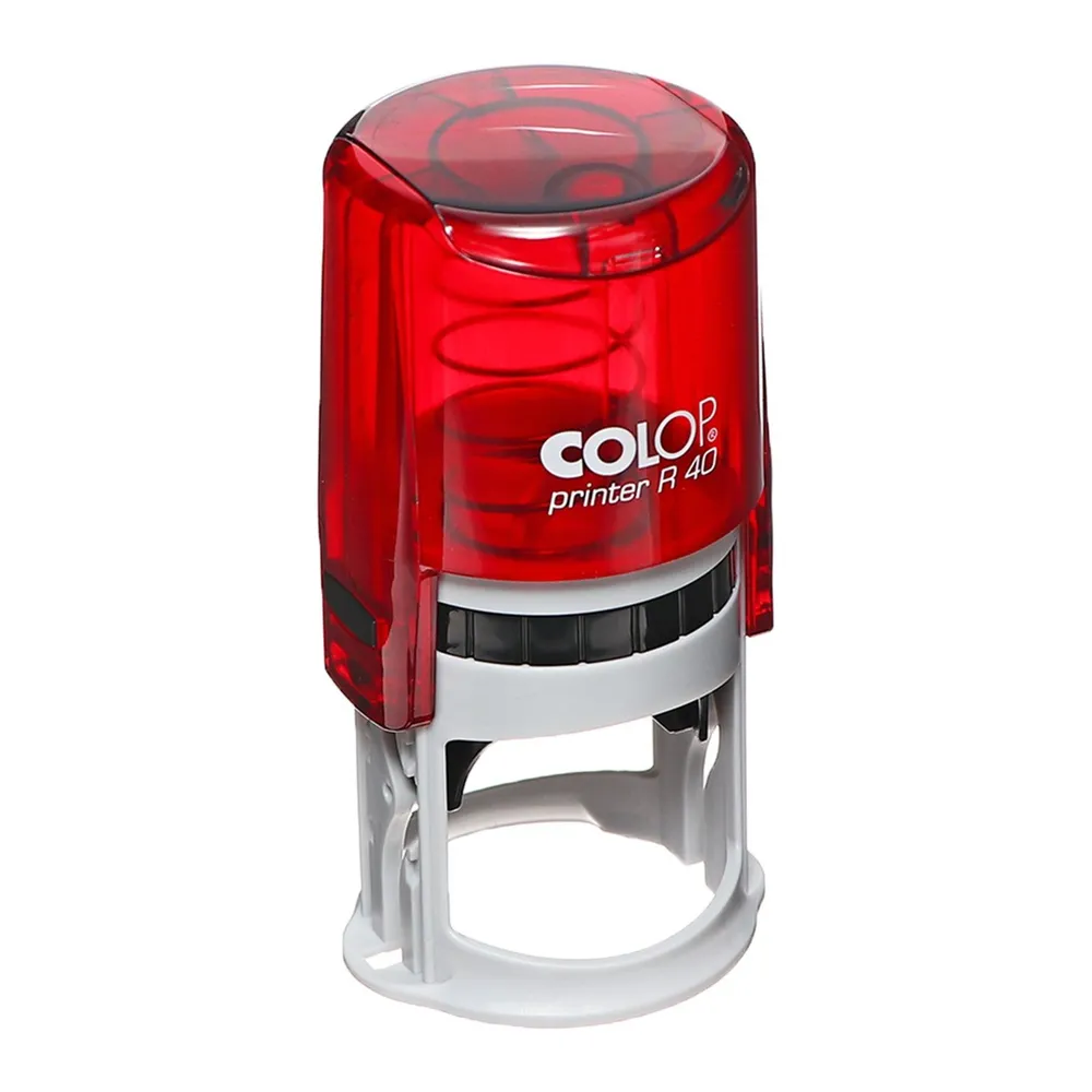 Colop Printer R40 автоматическая оснастка для печатей, диам. 41.5 мм, цвет РУБИН, вариант, фото 6