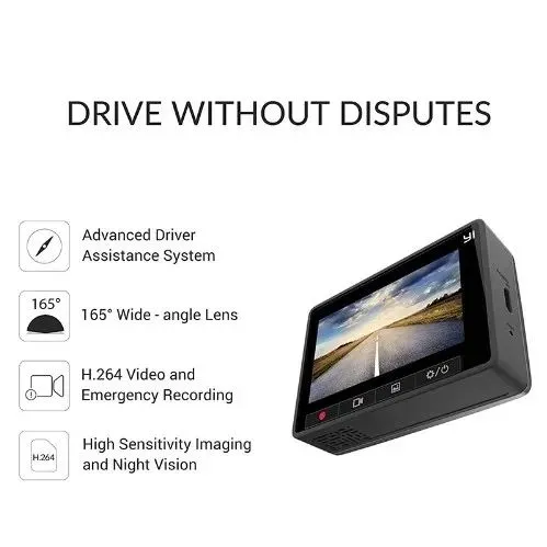 Original xiaomi yi Smart Dash Cam для автомобиля ADAS 2.7 экран Full HD 1080P Dash Cam, вариант, фото 5