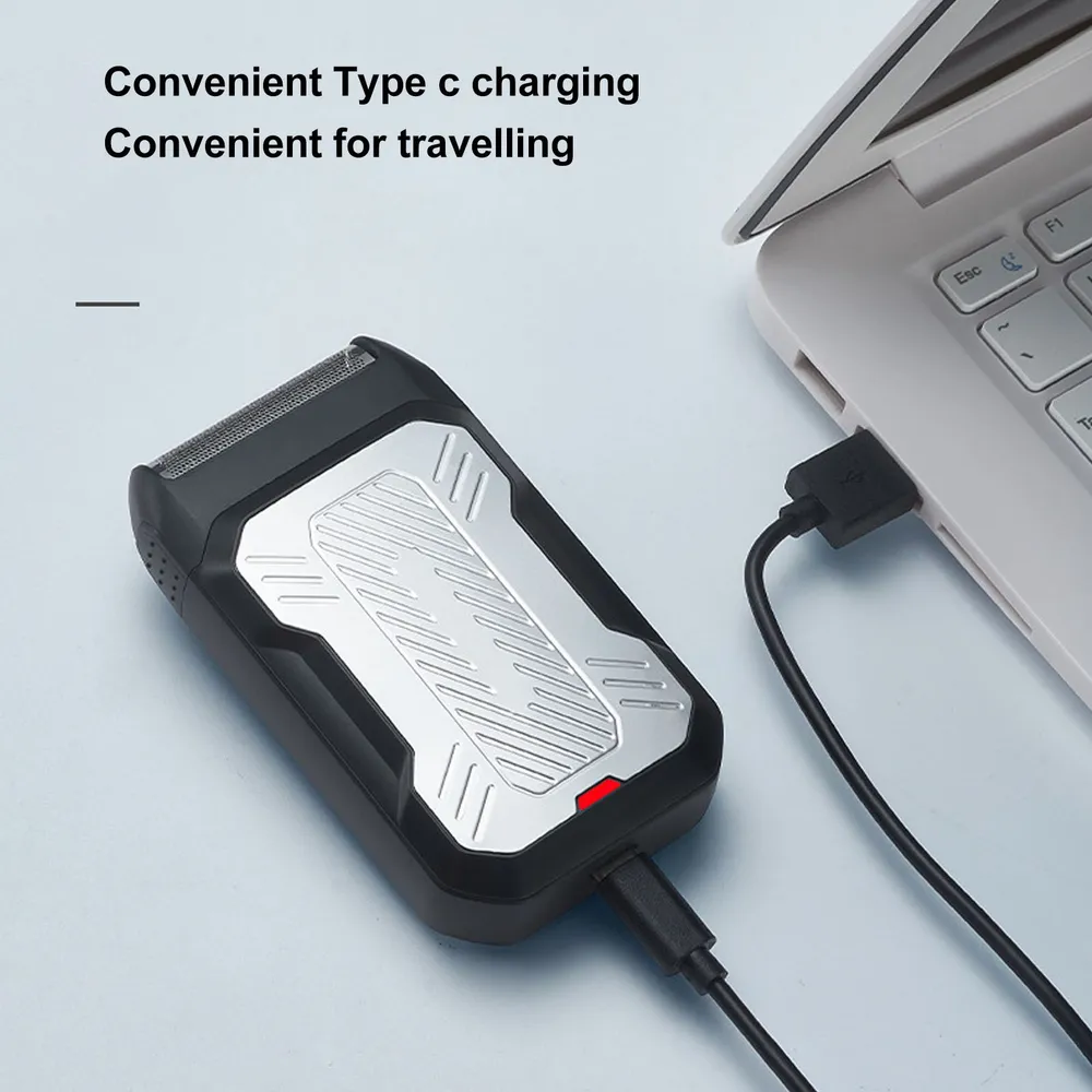 2-в-1 фольга-резак, USB, сменная головка, для бороды/лысых 21