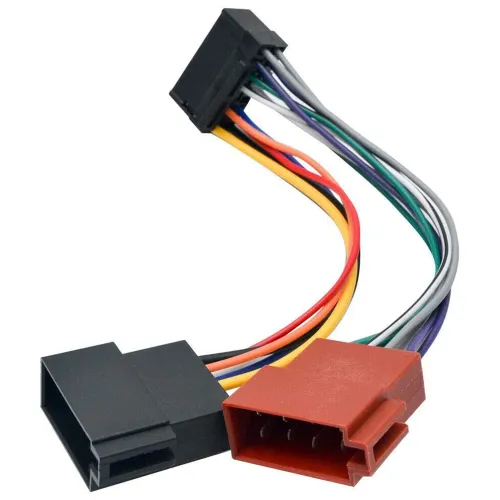 Адаптер проводки для автомобильной магнитолы Kenwood/JVC ISO (пластик + металл)