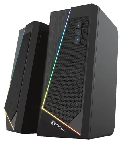 Колонки Оклик OK-125 2.0 черный 12 Вт (N518)