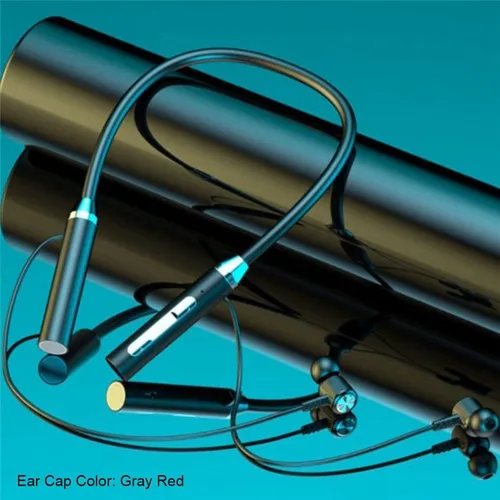 Беспроводная Bluetooth-гарнитура с шейным типом, стерео шумоподавление, розовая