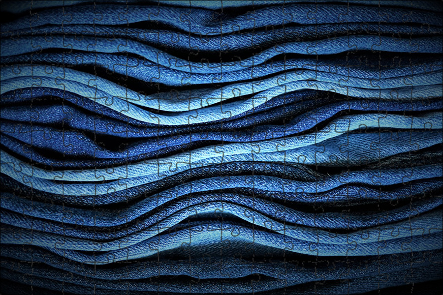 крупным планом разные ткани одежды джинса кожа шерсть