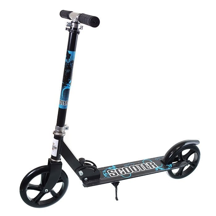Самокат городской Scooter, черный, GT3623B2, 200мм Самокат городской Scooter, черный, GT3623B2, 200мм