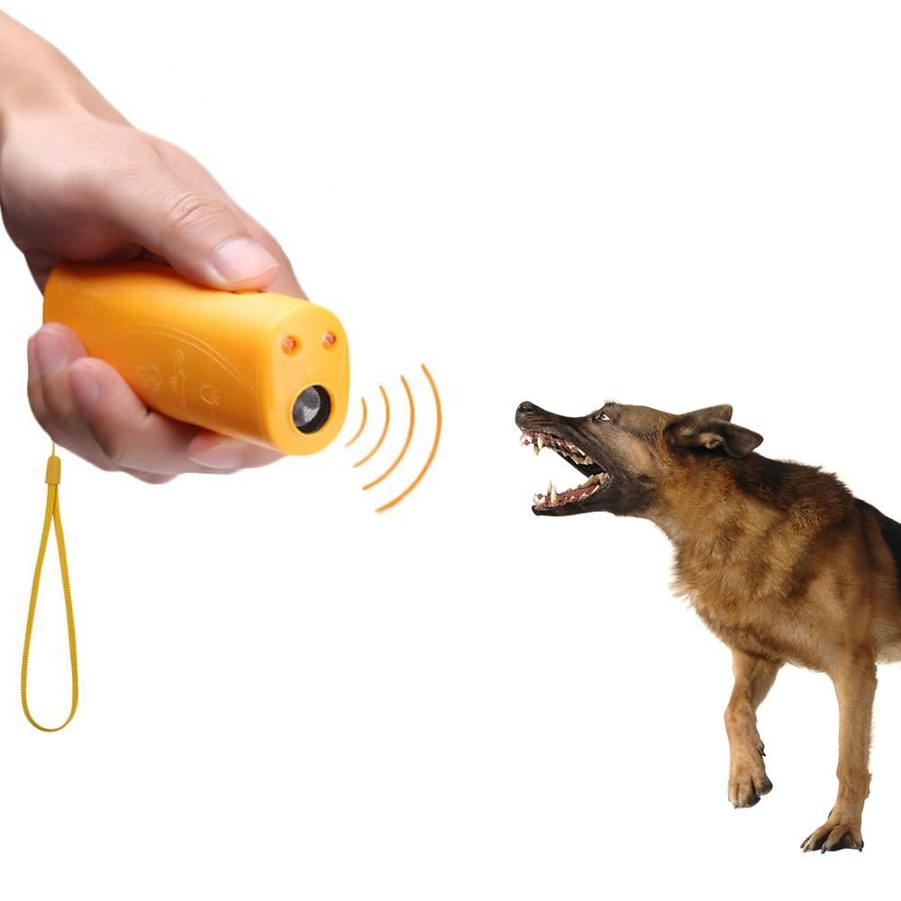 Ультразвуковой отпугиватель собак, карманный с фонариком, для защиты от .