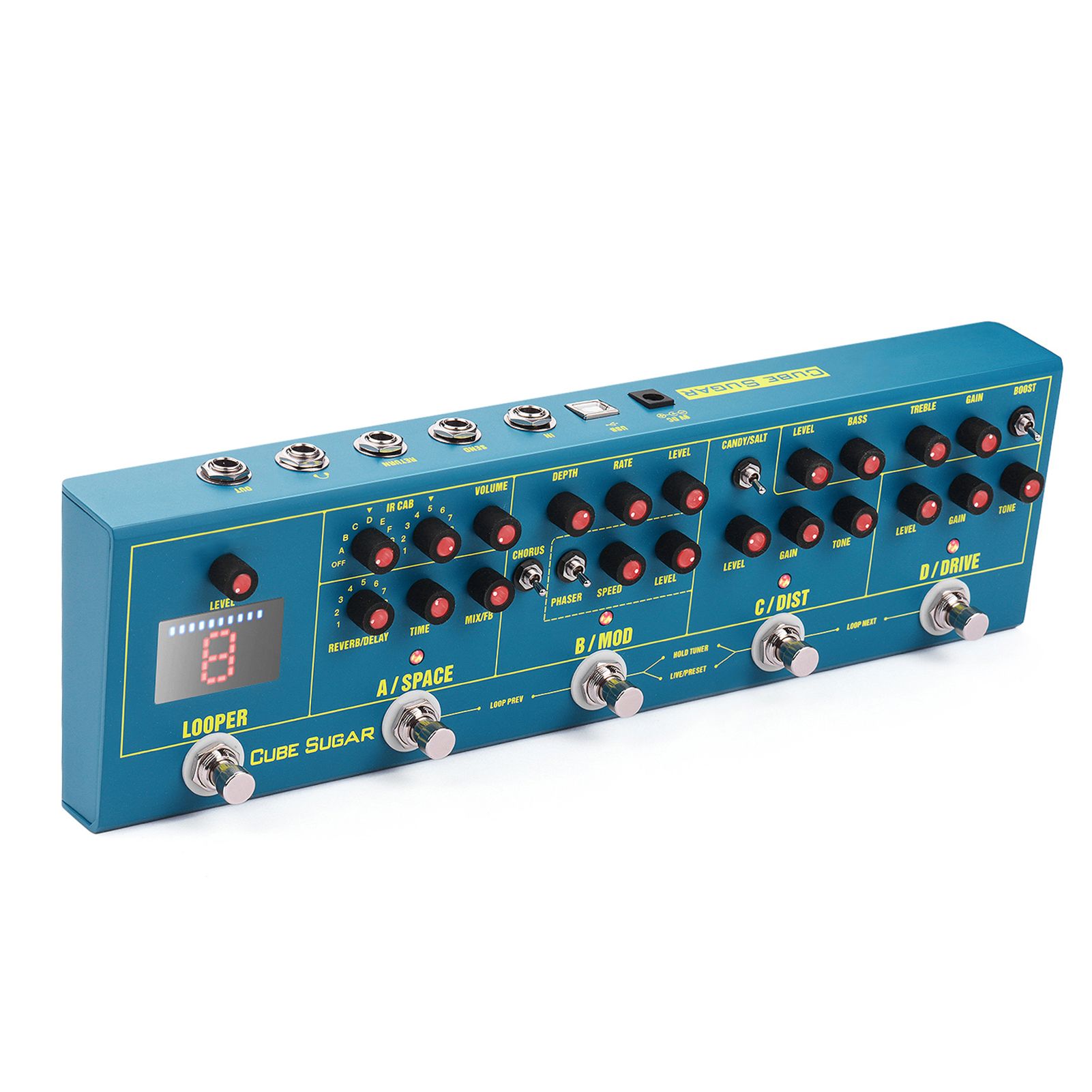 CUBESUGARПедалькомбинированныхэффектов5аналоговыхэффектов