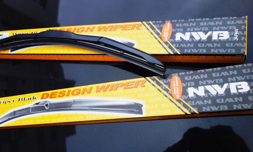 Щетка стеклоочистителя гибридная NWB NU-024L/NU-016L, крепление Крючок ...