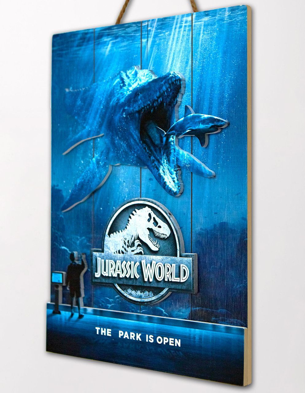 3D фигурка настенная Мир Юрского Периода JURASSIC WORLD - WOODART 3D Mossasaurus