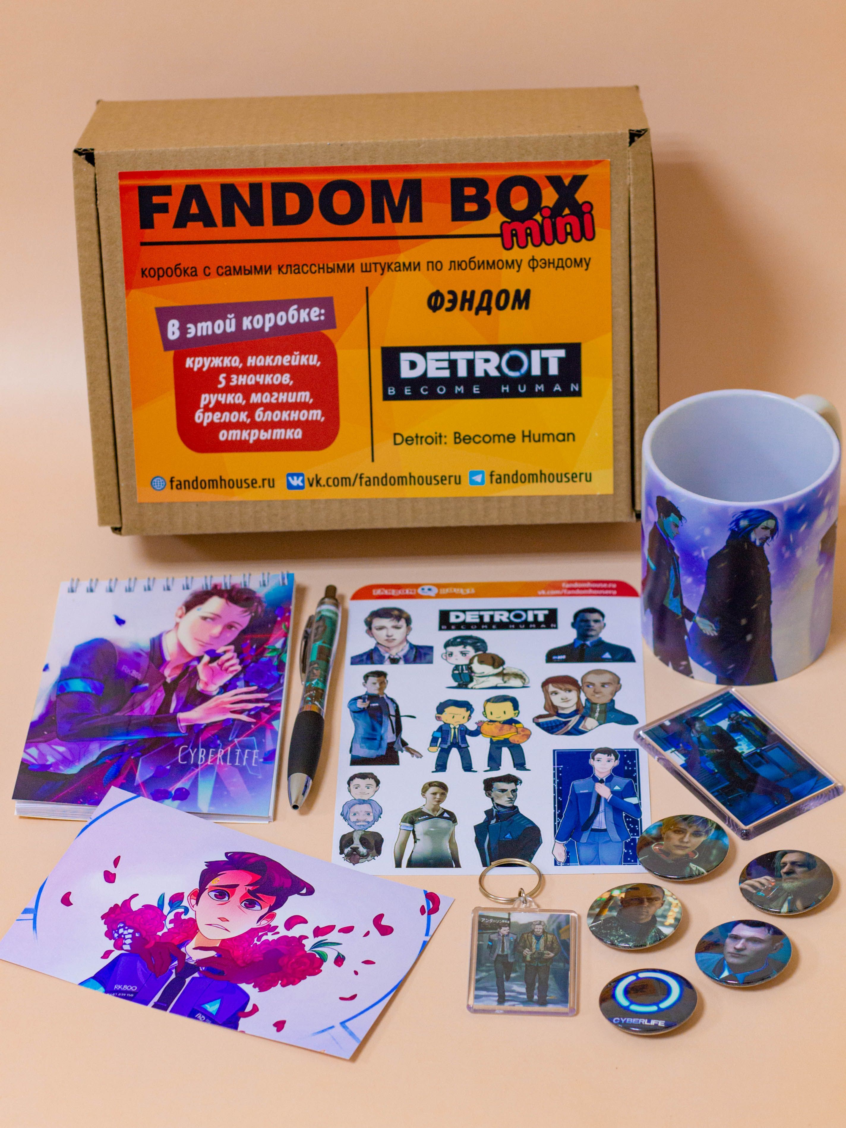 Подарочный набор Fandom Box mini по игре Detroit: Become Human (Детроит:  стать человеком) - купить по выгодным ценам в интернет-магазине OZON  (539901381)