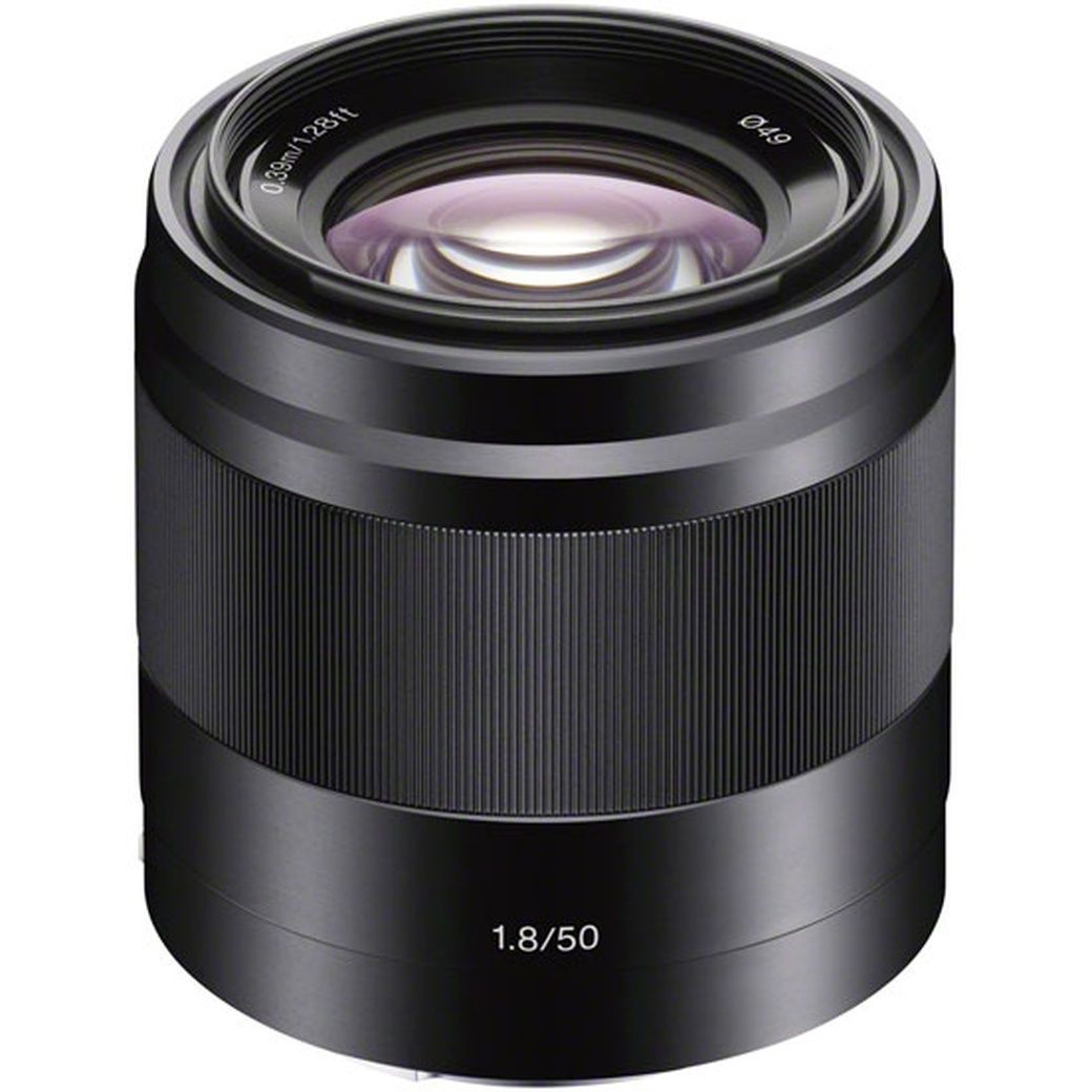 Объектив Sony E 50mm f/1.8 OSS SEL50F18 черный купить на