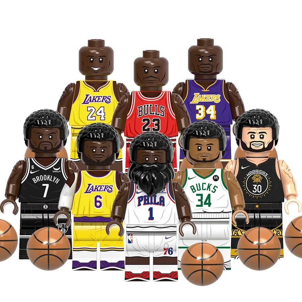 Набор минифигурок Баскетболисты NBA 8 шт / Конструктор совместим с