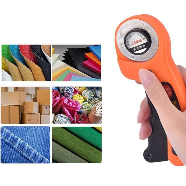 Нож раскройный дисковый для ткани, кожи, бумаги + 5 дополнительных ...