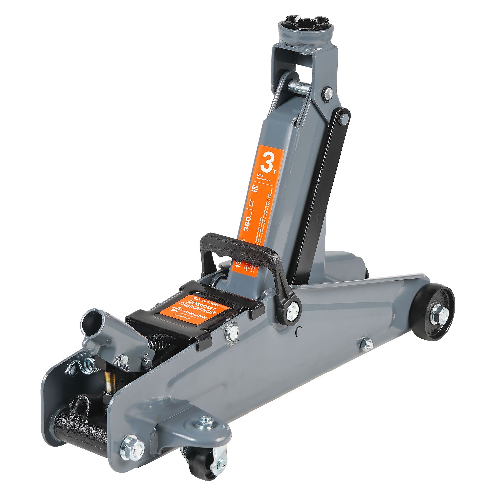 Домкрат автомобильный подкатной гидравлический 3 т (Высота подхвата 135 ...