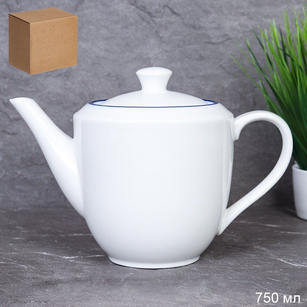 Чайник заварочный фарфоровый, 750 мл. Чайник заварочный фарфоровый, 750 мл.