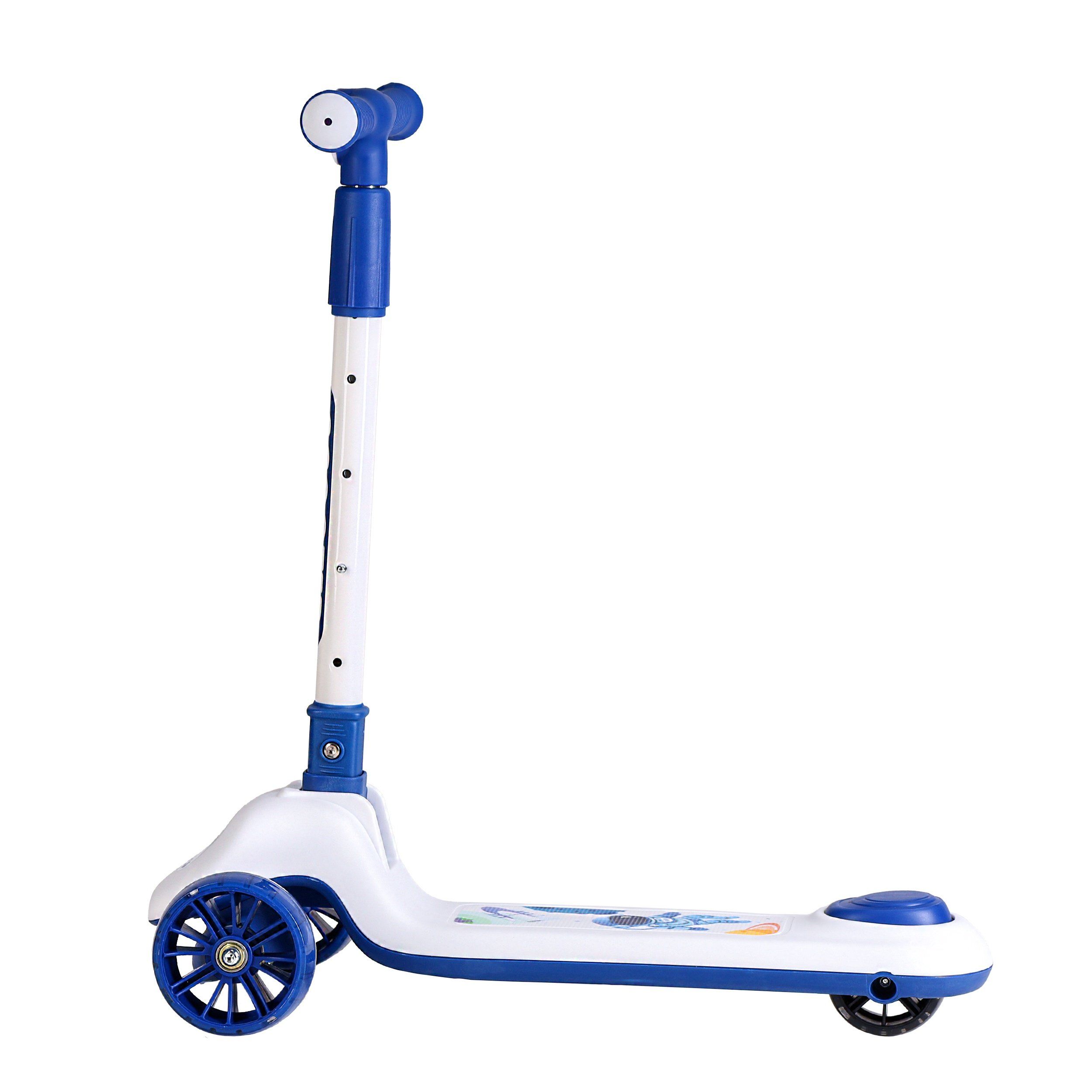 Самокат 3-х колесный SCOOTER Space, сине-белый Самокат 3-х колесный SCOOTER Space, сине-белый