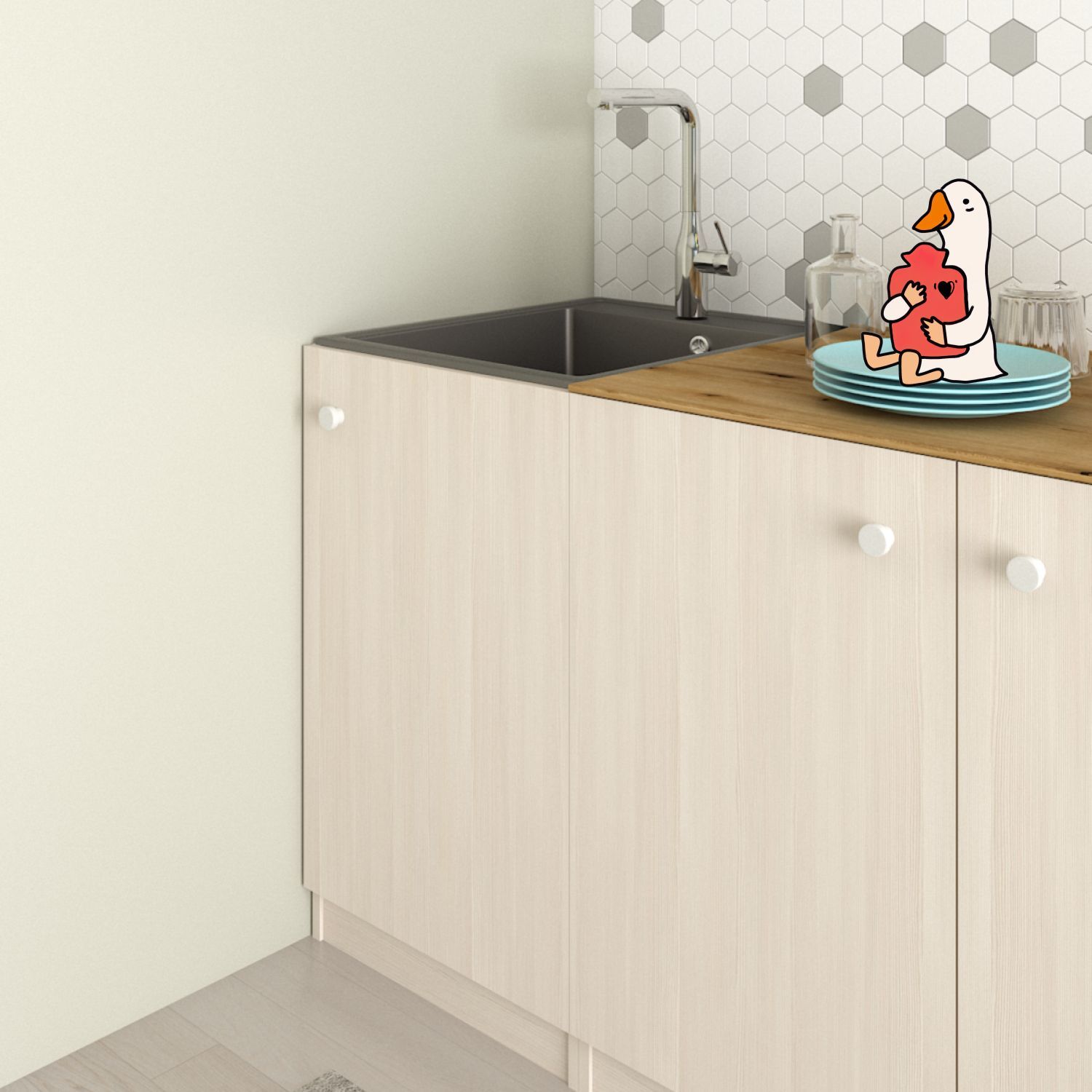 Тумба под мойку для кухни, тумба под раковину 60, тумба под накладную ...