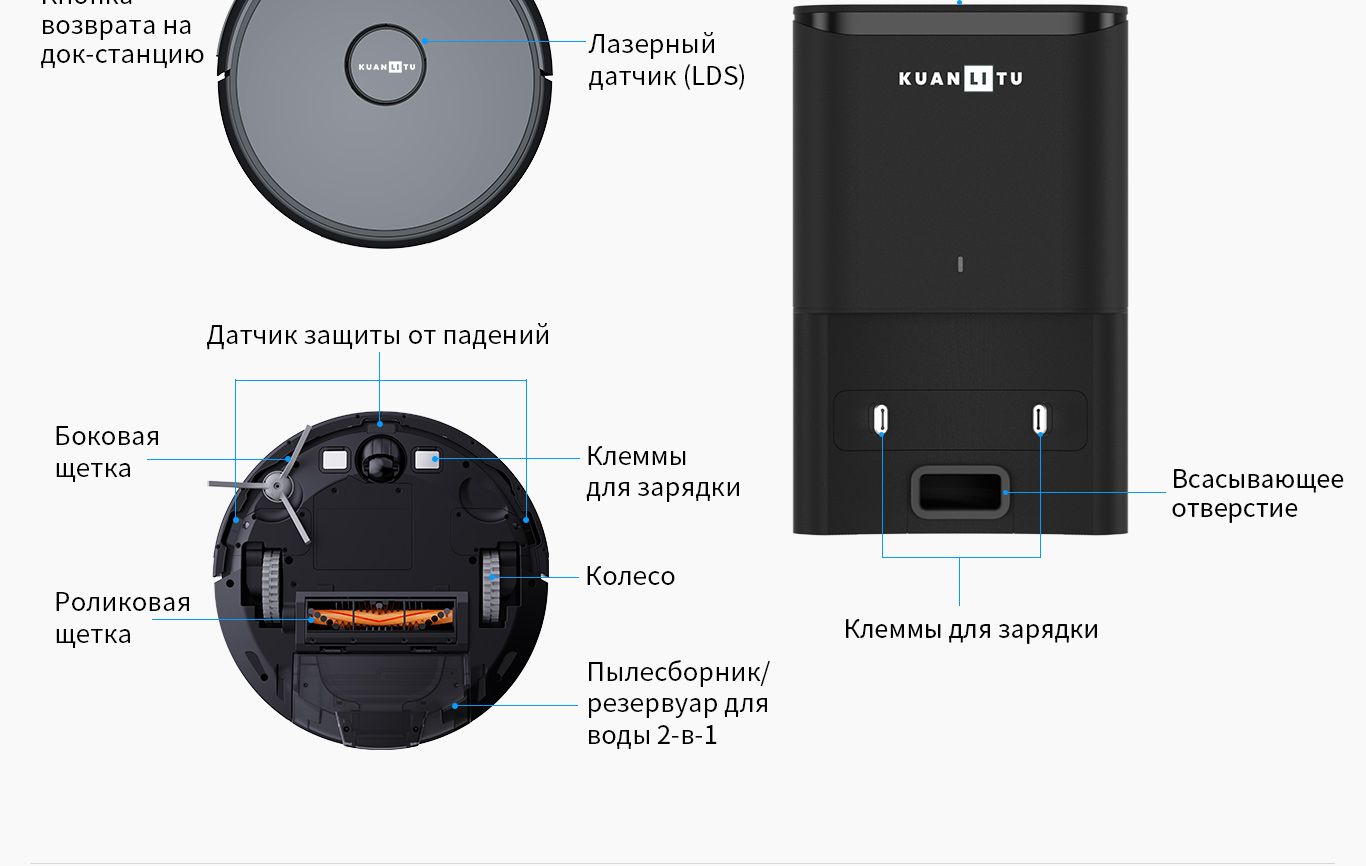 Робот-пылесос KUANLITU SCB1 - купить по выгодной цене в интернет ...