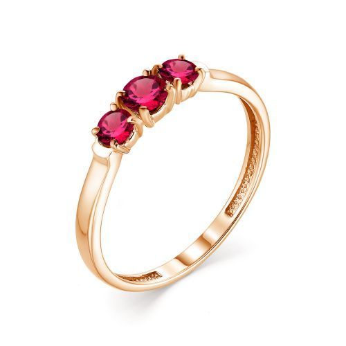 АЛЬКОР Кольцо золотое женское 585 пробы с рубинами - купить с доставкой ...