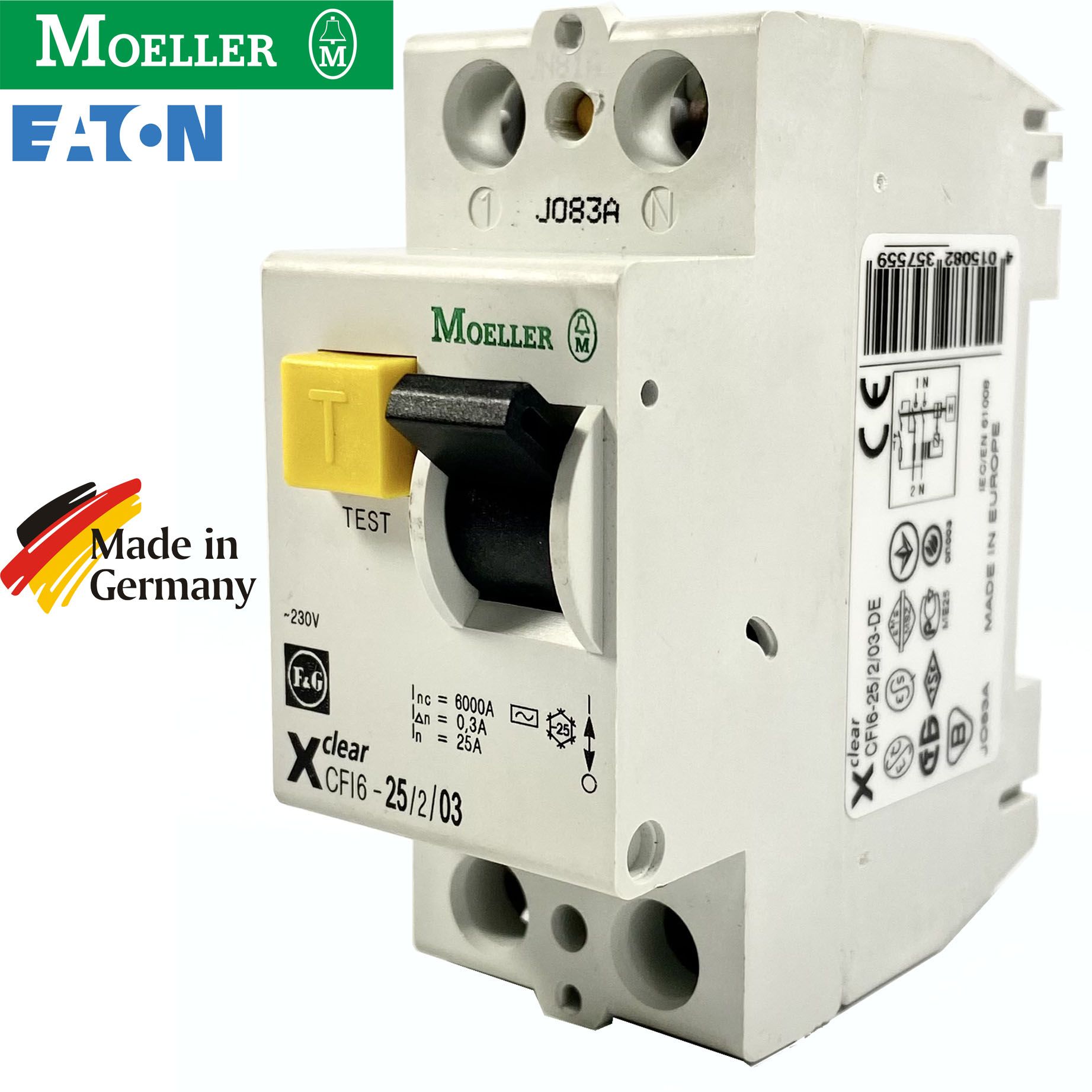 УстройствозащитногоотключенияУЗОMoellerEATON25A300mA2P235755CFI6-25/2/030