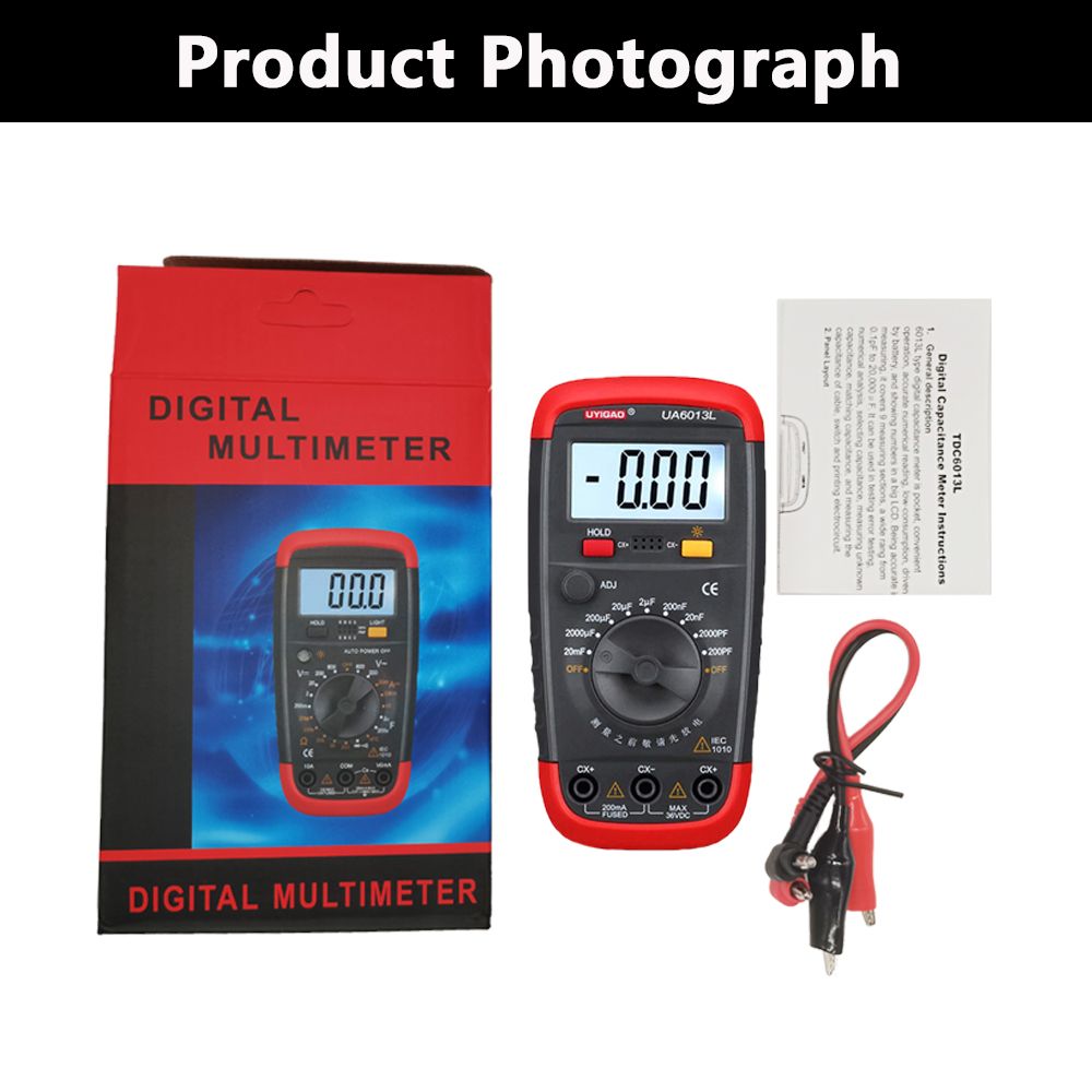 UYIGAO UA6013L Профессиональный цифровой тестер конденсаторов ...