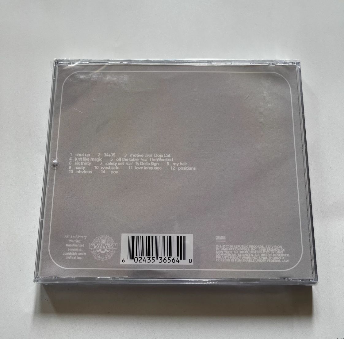 CD Оригинальный новый -Позиции Арианы Гранде Ariana Grande Positions ...