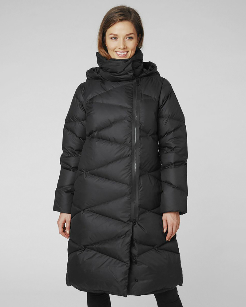 black puffer parka