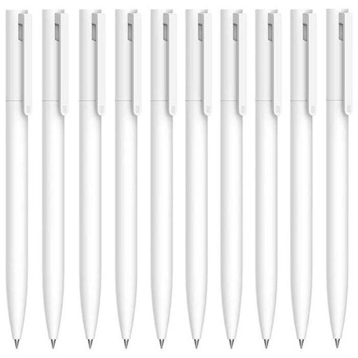 Ручки гелевые Xiaomi Jumbo Gel Ink Pen (10шт) White (MJZXB01WC ...