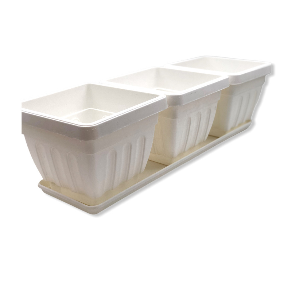 Горшок для цветов Кострома пластик - купить с доставкой по выгодным ...