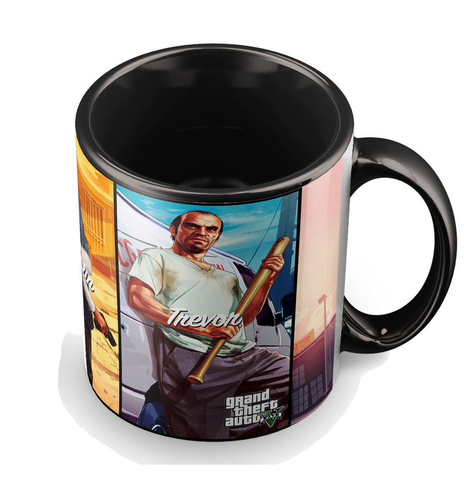 Кружка "GTA 5-3 (гта, гранд теф ауто, grand theft auto, вай сити, сан ...