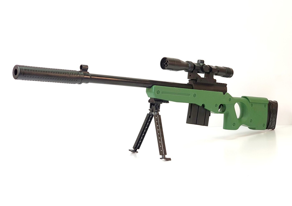 Пневматическая детская снайперская винтовка с оптическим и лазерным ...