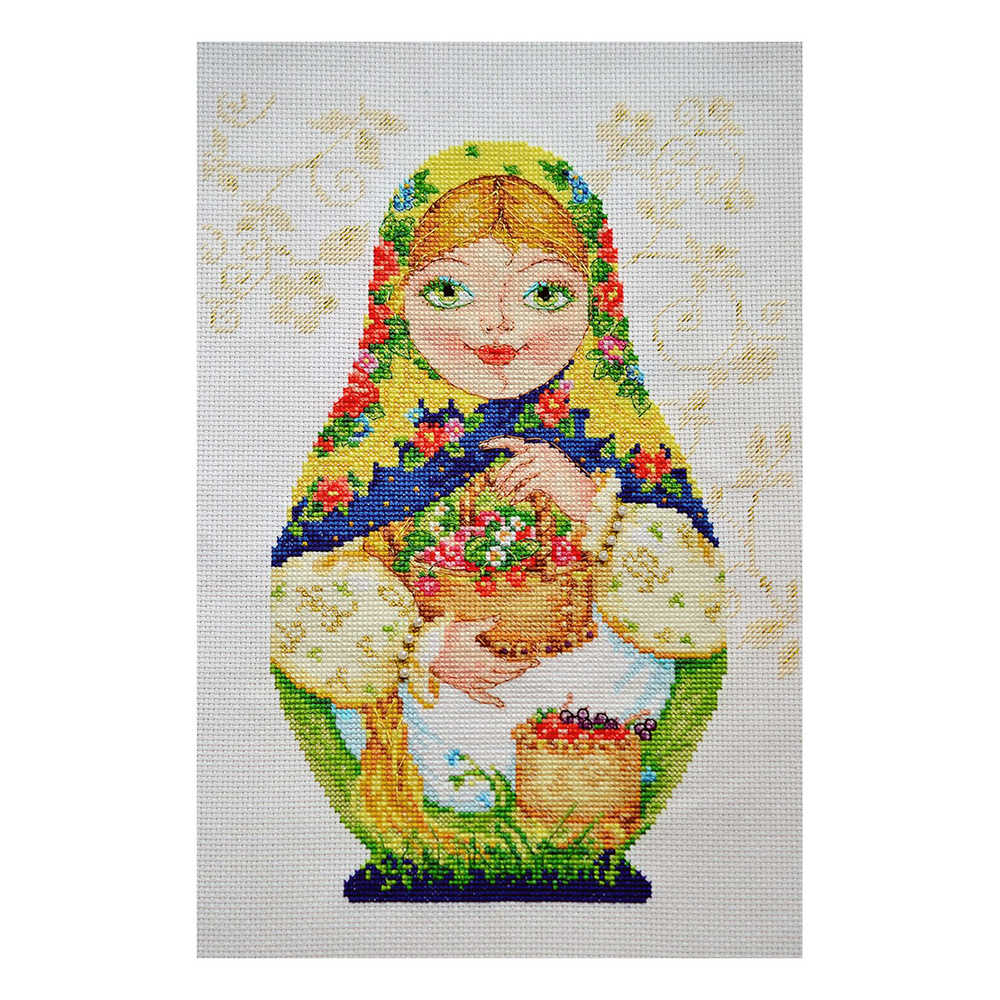 Набор для вышивания крестом АЛИСА, вышивка крестиком Матрешки. Летняя ...