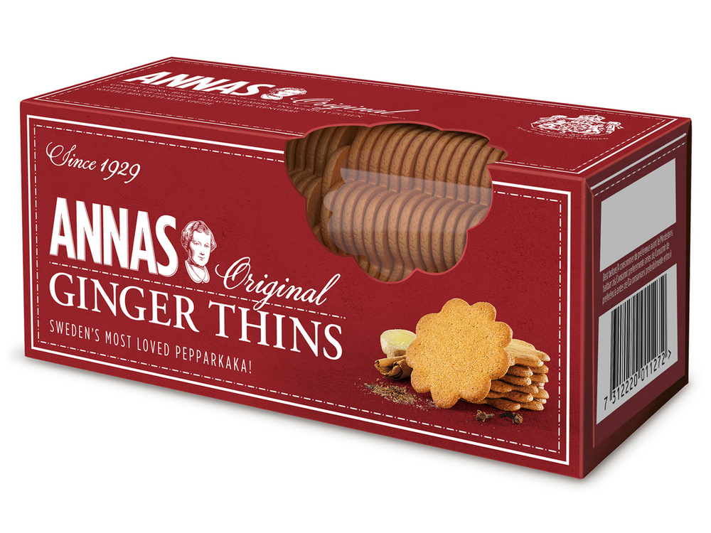 Печенье ANNAS со вкусом и ароматом имбиря, 150 г #1