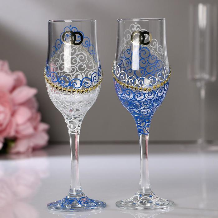 Etched Wine Glasses