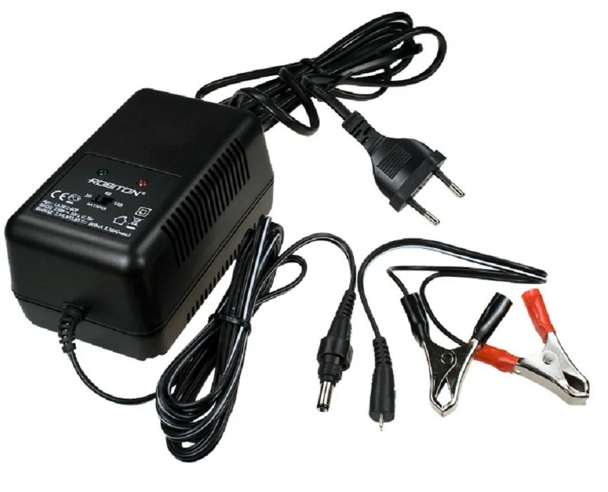 Зарядное устройство для аккумуляторных батареек Robiton, 6 В, 12 В В ...