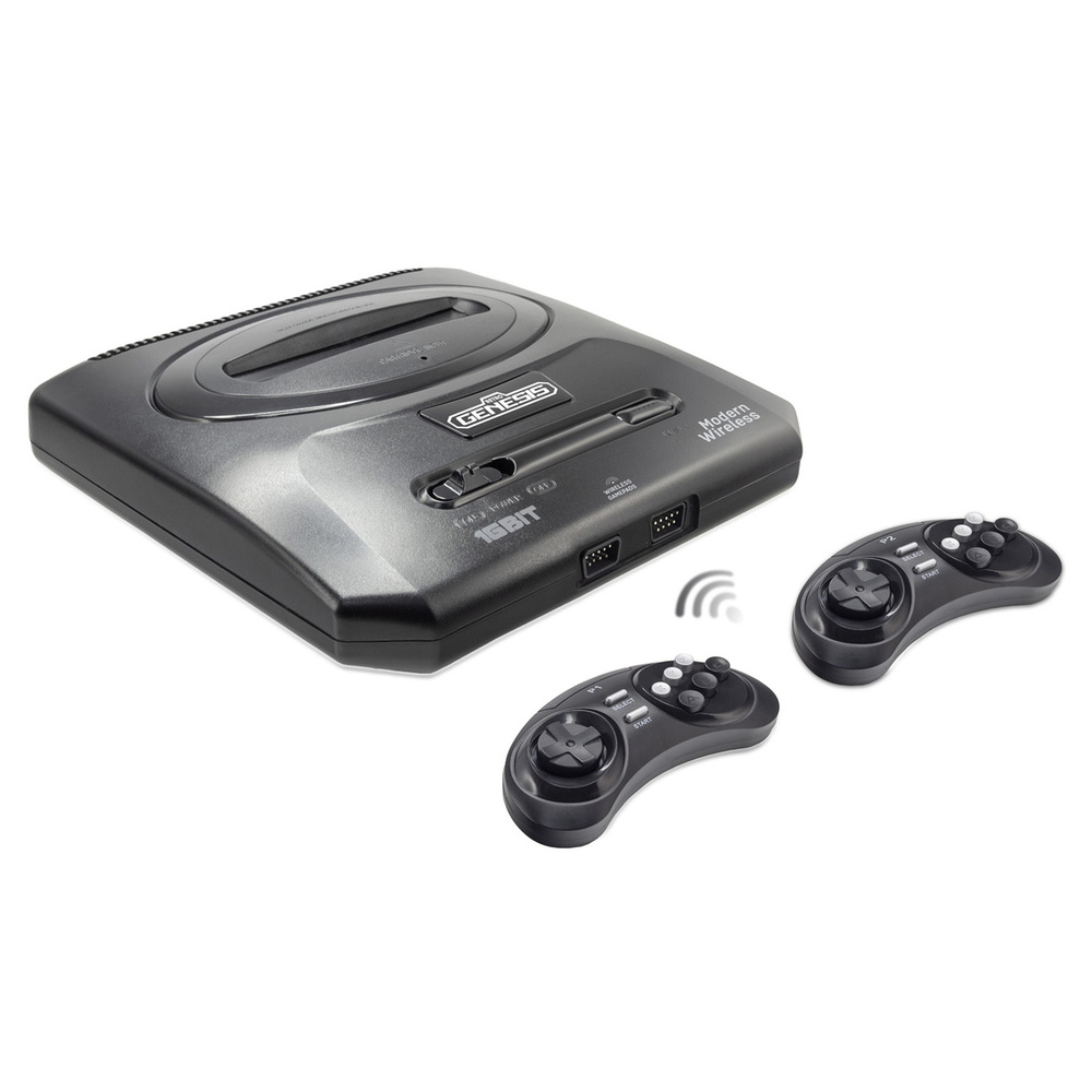 SEGA Retro Genesis Modern Wireless + 170 игр + 2 беспроводных джойстика  2.4ГГц - купить с доставкой по выгодным ценам в интернет-магазине OZON  (631967802)