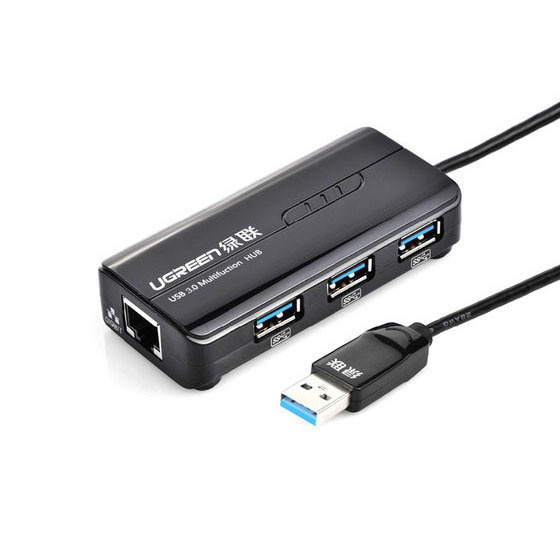 Adaptador Ugreen USB-A 4 en 1 RJ45/USB 3.0 (20265)