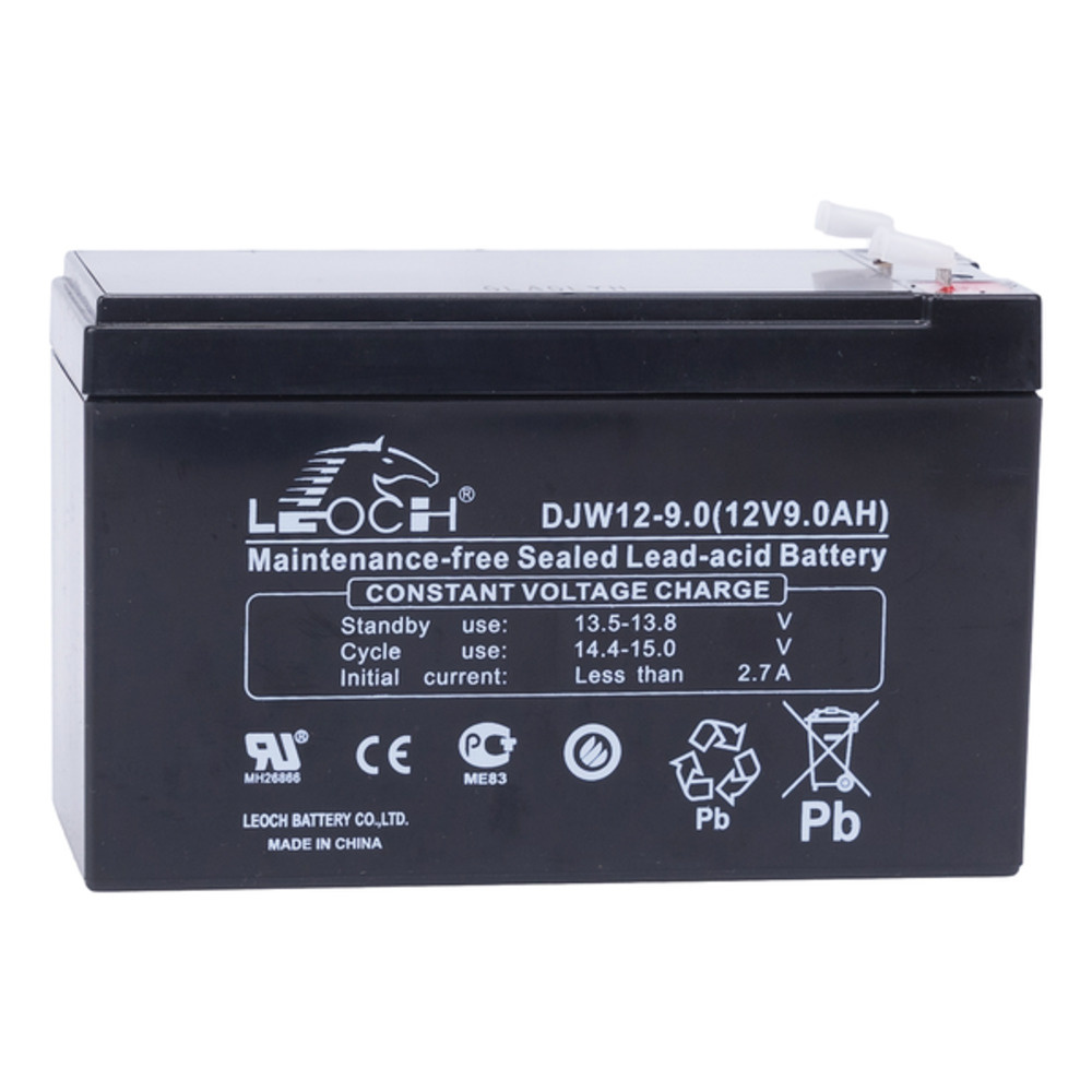 Свинцово-кислотный аккумулятор LEOCH DJW12-9.0 ( 12V 9Ah) для детского  электромобиля / фонаря