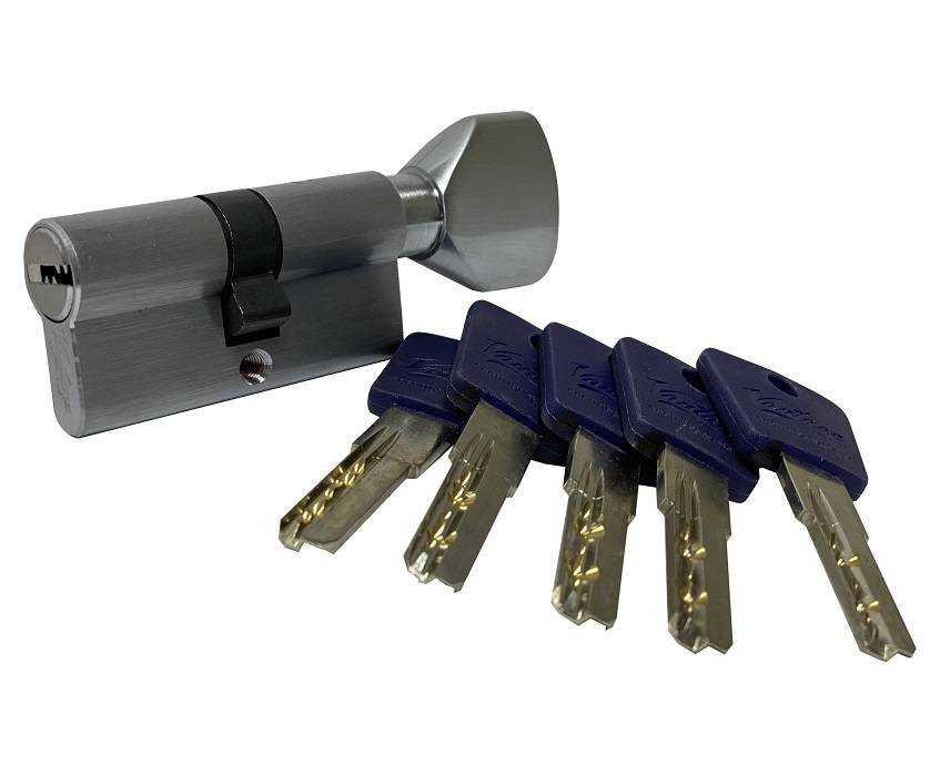 Цилиндровый механизм с вертушкой Vantage PC 70 мм (30х40) 5 перфорированных ключей в комплекте, цвет: #1
