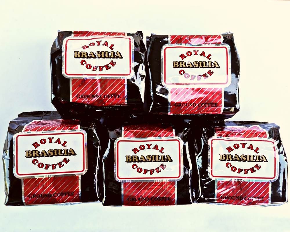 Кофе молотый Роял Армения Бразилия / Royal Armenia Brasilia / вакуумная упаковка 100г / 5 пачек  #1