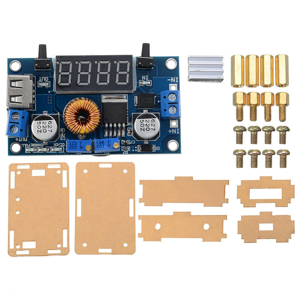 Регулируемый преобразователь постоянного тока 5-36 В, 5 А, модуль ...