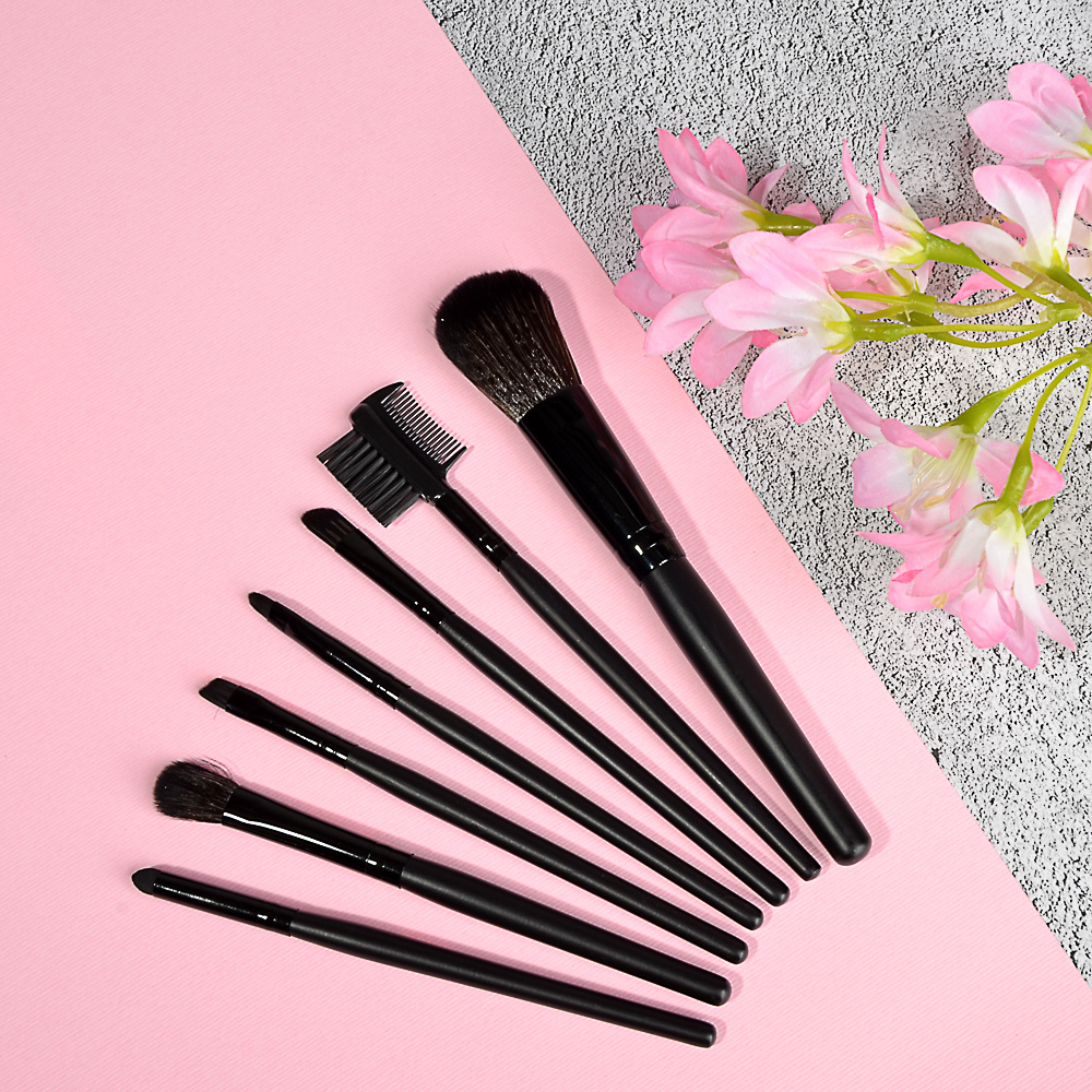 Кисти для макияжа ЮниLook, 7 шт, ворс нейлон, 15 см - купить с ...